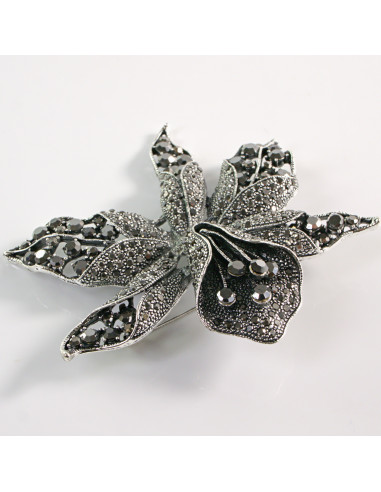 BROSZKA BROSZA Wiktoriański  Ażurowy KWIAT...