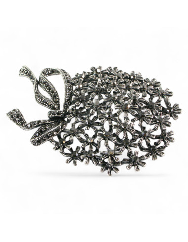 BROSZKA BROSZA Wiktoriański  Ażurowy KWIAT...