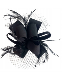 KWIAT Z MATERIAŁU na GŁOWĘ BROSZKA KOKARDA FASCYNATOR...