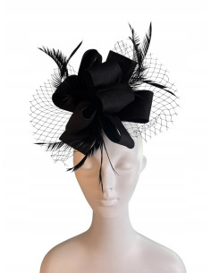 KWIAT Z MATERIAŁU na GŁOWĘ BROSZKA KOKARDA FASCYNATOR... 2