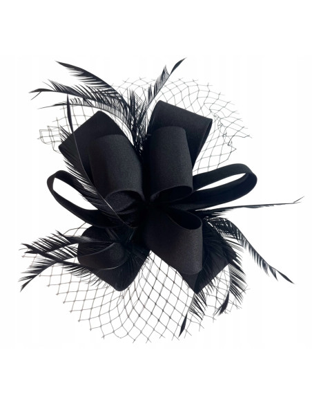 KWIAT Z MATERIAŁU na GŁOWĘ BROSZKA KOKARDA FASCYNATOR Lolita Accessories