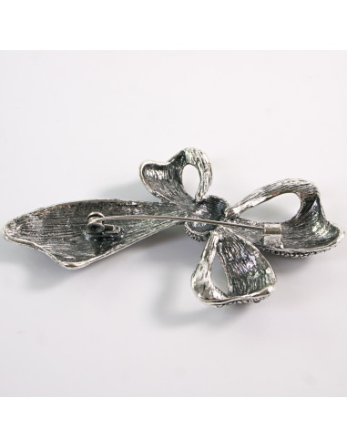 BROSZKA BROSZA Wiktoriańska  Kokarda Stare...