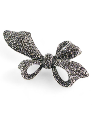 BROSZKA BROSZA Wiktoriańska  Kokarda Stare...