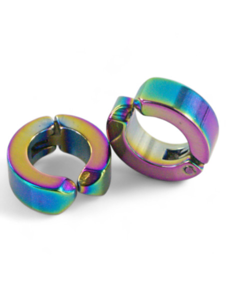 Fake kolczyki nausznica ze stali chirurgicznej Klips Unisex  1 cm