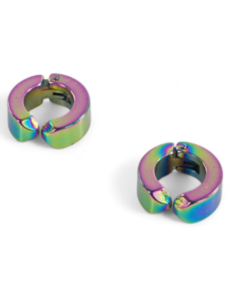 Fake kolczyki nausznica ze stali chirurgicznej Klips Unisex  1 cm