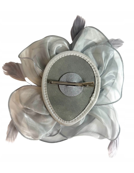 KWIAT Z MATERIAŁU na GŁOWĘ BROSZKA KOKARDA FASCYNATOR Lolita Accessories