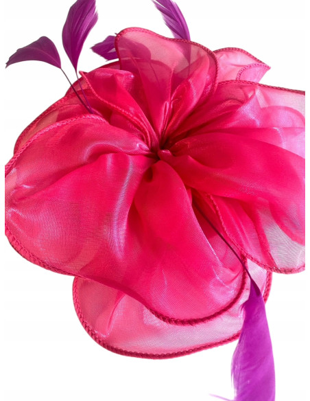 KWIAT Z MATERIAŁU na GŁOWĘ BROSZKA KOKARDA FASCYNATOR Lolita Accessories