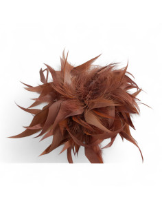 KWIAT Z PIÓR  BROSZKA PRZYPINKA LOLITA AKCESORIA 16 cm...