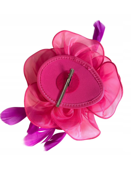 KWIAT Z MATERIAŁU na GŁOWĘ BROSZKA KOKARDA FASCYNATOR Lolita Accessories