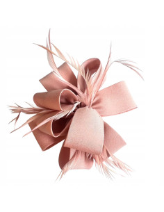KWIAT Z MATERIAŁU na GŁOWĘ BROSZKA KOKARDA FASCYNATOR...