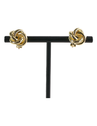 Klipsy do Uszu SUPEŁEK WĘZEŁ ZŁOTY 1,2 CM...