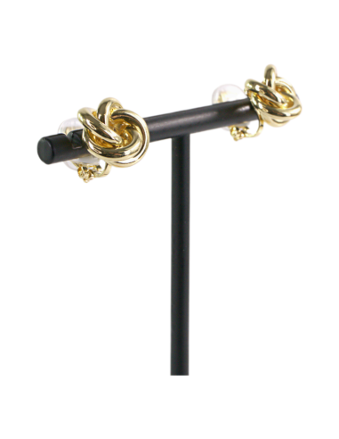 Klipsy do Uszu SUPEŁEK WĘZEŁ ZŁOTY 1,2 CM...