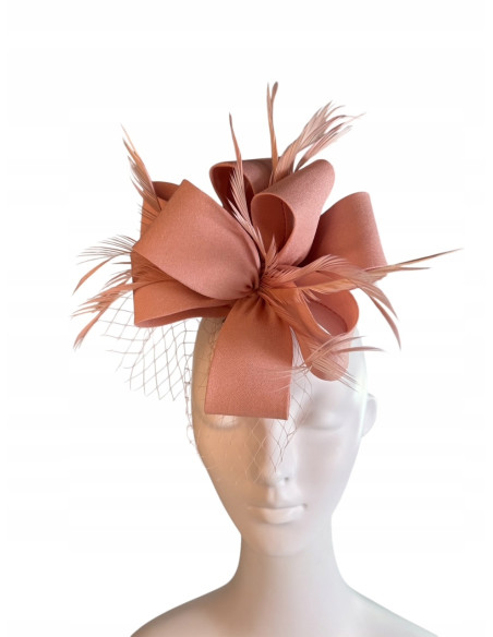 KWIAT Z MATERIAŁU na GŁOWĘ BROSZKA KOKARDA FASCYNATOR Lolita Accessories