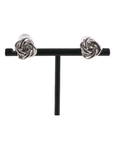 Klipsy do Uszu SUPEŁEK WĘZEŁ SREBRNY 1,2 CM...