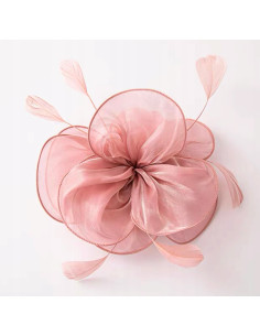 KWIAT Z MATERIAŁU na GŁOWĘ BROSZKA PRZYPINKA FASCYNATOR...