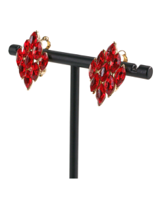 Klipsy do Uszu  CZERWONY ROMB CZERWONE ROMBY     Lolita... 2