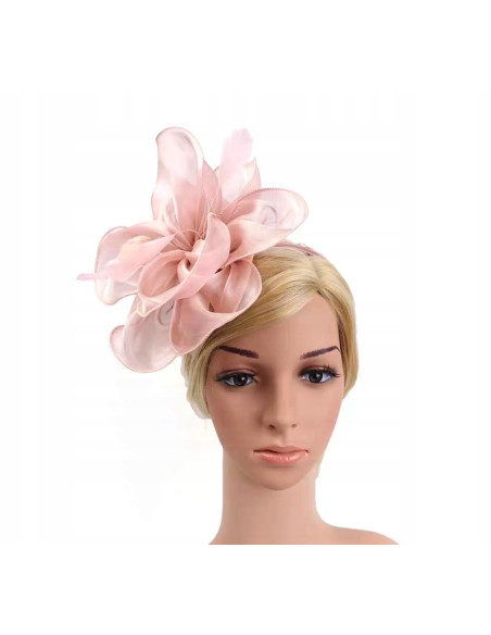 KWIAT Z MATERIAŁU na GŁOWĘ BROSZKA PRZYPINKA FASCYNATOR Lolita Accessories