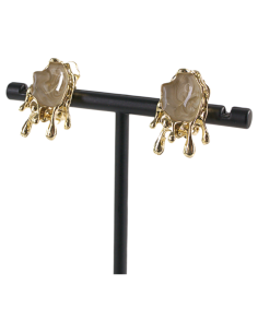 Klipsy do Uszu  ŁEZKI KROPLE ZIELONY  Lolita Akcesoria 2