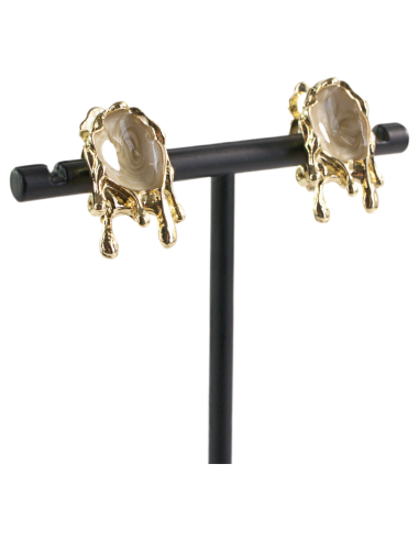 Klipsy do Uszu  ŁEZKI KROPLE ZIELONY  Lolita...