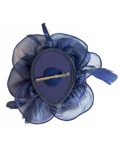 KWIAT Z MATERIAŁU na GŁOWĘ BROSZKA PRZYPINKA...