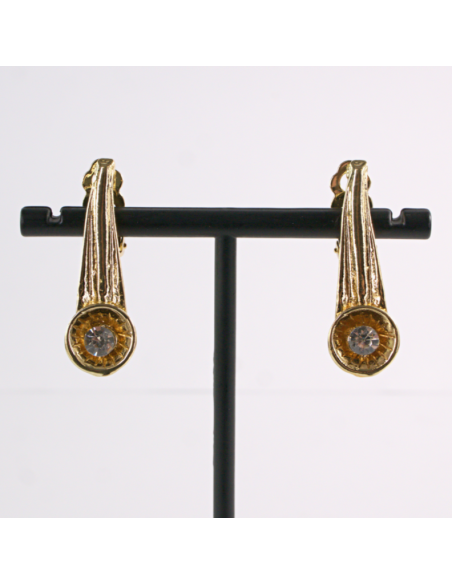 Klipsy do Uszu  ZŁOTE MACZUGI ŁEZKI  Lolita Akcesoria