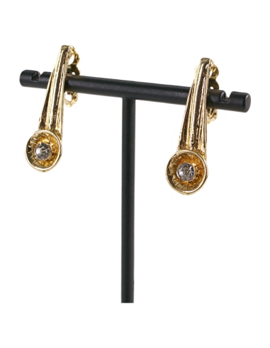 Klipsy do Uszu  ZŁOTE MACZUGI ŁEZKI  Lolita...