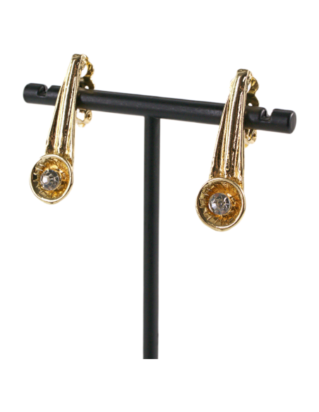 Klipsy do Uszu  ZŁOTE MACZUGI ŁEZKI  Lolita Akcesoria