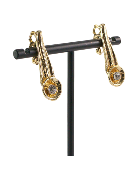 Klipsy do Uszu  ZŁOTE MACZUGI ŁEZKI  Lolita Akcesoria