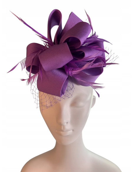 KWIAT Z MATERIAŁU na GŁOWĘ BROSZKA PRZYPINKA FASCYNATOR Lolita Accessories