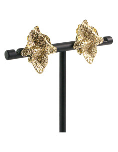 Klipsy do Uszu SZCZOTKOWANE ASYMETRYCZNE ZŁOTE  Lolita... 2