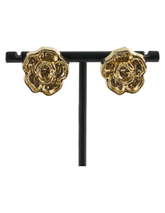 Klipsy do Uszu  ZŁOTE RÓŻE  VINTAGE LATA 80-TE ZŁOTA RÓŻA...