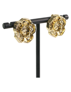 Klipsy do Uszu  ZŁOTE RÓŻE  VINTAGE LATA 80-TE ZŁOTA RÓŻA... 2