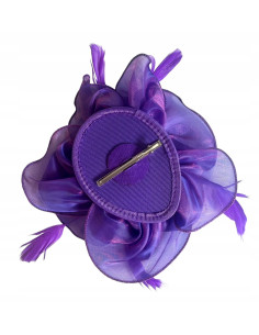 KWIAT Z MATERIAŁU na GŁOWĘ BROSZKA PRZYPINKA FASCYNATOR... 2