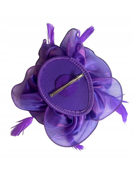 KWIAT Z MATERIAŁU na GŁOWĘ BROSZKA PRZYPINKA FASCYNATOR Lolita Accessories