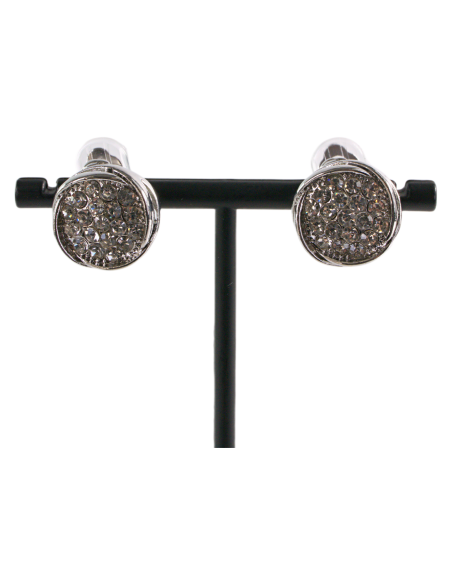 Klipsy do Uszu  A'LA GUZIKI Z CYRKONIAMI Lolita Akcesoria