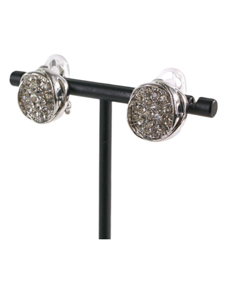 Klipsy do Uszu  A'LA GUZIKI Z CYRKONIAMI Lolita Akcesoria