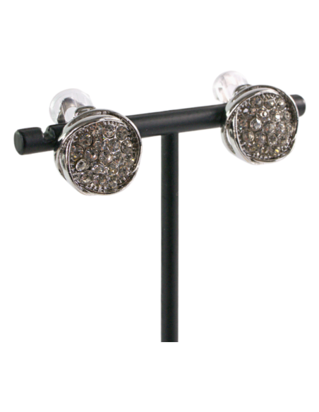 Klipsy do Uszu  A'LA GUZIKI Z CYRKONIAMI Lolita Akcesoria