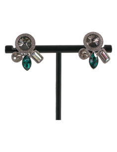 Klipsy do Uszu ASYMETRYCZNE ZIELONY Lolita Akcesoria