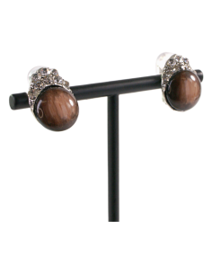 Klipsy do Uszu BRĄZOWE ŁEZKI Lolita Akcesoria 2