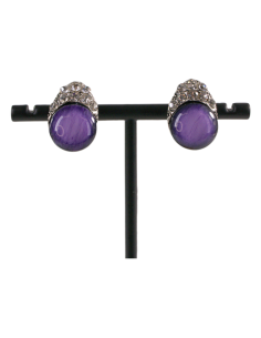 Klipsy do Uszu FIOLETOWE ŁEZKI Lolita Akcesoria