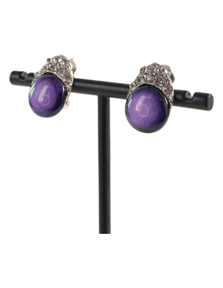 Klipsy do Uszu FIOLETOWE ŁEZKI Lolita Akcesoria