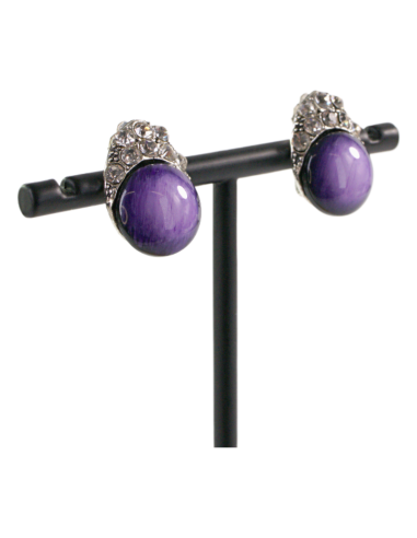 Klipsy do Uszu FIOLETOWE ŁEZKI Lolita Akcesoria