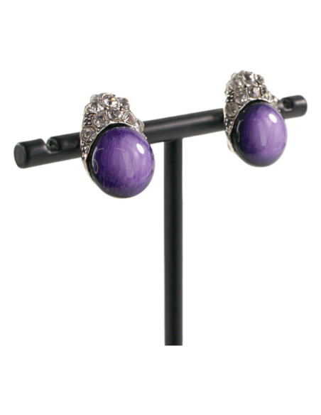 Klipsy do Uszu FIOLETOWE ŁEZKI Lolita Akcesoria