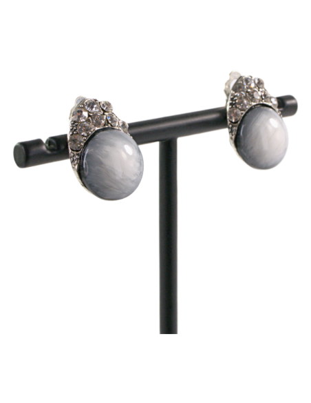 Klipsy do Uszu BIAŁE  ŁEZKI Lolita Akcesoria