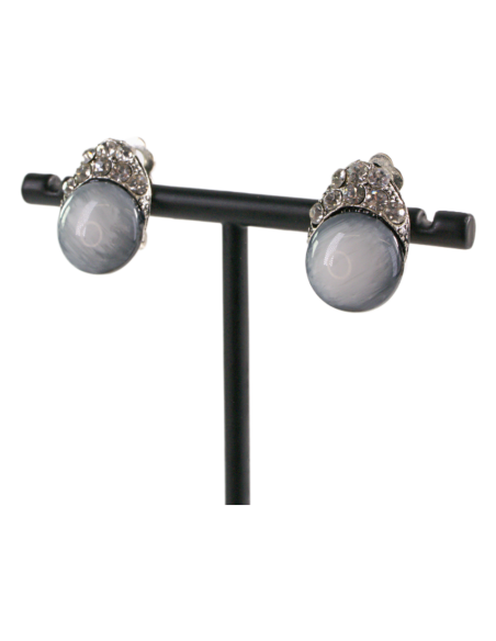 Klipsy do Uszu BIAŁE  ŁEZKI Lolita Akcesoria