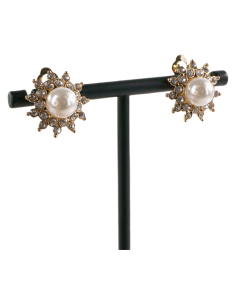 Klipsy do Uszu PERŁOWE SŁOŃCE Z PEERŁĄ  Lolita Akcesoria 2