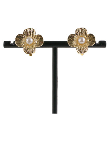 Klipsy do Uszu ZŁOTE KONICZYNKI Z PEREŁĄ...