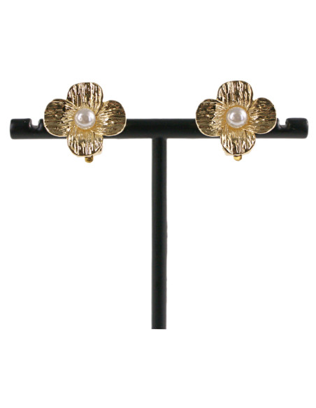 Klipsy do Uszu ZŁOTE KONICZYNKI Z PEREŁĄ KONICZYNA Z PERŁĄ Lolita Akcesoria