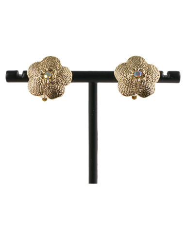 Klipsy do Uszu ZŁOTE  KONICZYNY Z CYRKONIĄ...