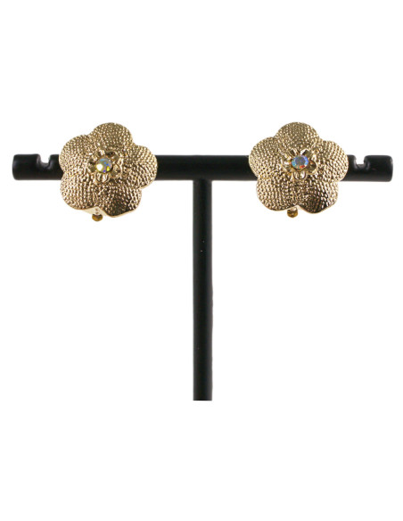 Klipsy do Uszu ZŁOTE  KONICZYNY Z CYRKONIĄ  Lolita Akcesoria